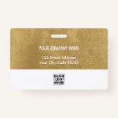 Aangepaste zakelijke Logo Barcode Werknemer Foto Badge (Achterkant)