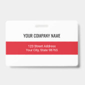 Aangepaste zakelijke Logo Barcode Werknemer Foto Badge (Back)