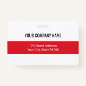 Aangepaste zakelijke Logo Barcode Werknemer Foto Badge (Achterkant)