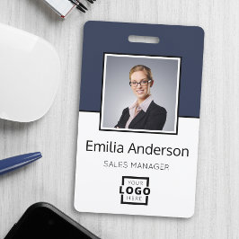 Aangepaste zakelijke Logo Basic Barcode Werknemer  Badge