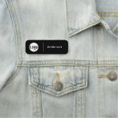 Aangepaste zakelijke Logo Basic Employee Name Tag (In situ)