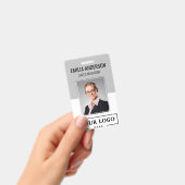 Aangepaste zakelijke Logo Basic Employee Photo Gra Badge (Handheld)