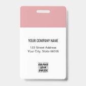 Aangepaste zakelijke Logo Basic Employee Photo Pin Badge (Back)