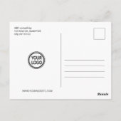 Aangepaste zakelijke Logo Bedankt Briefkaart (Achterkant)