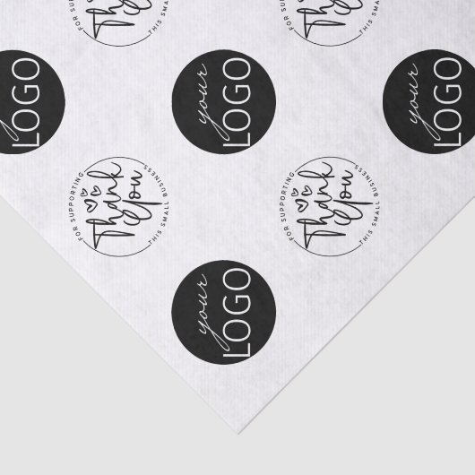 Aangepaste zakelijke Logo - Bedankt patroon Tissuepapier (Detail)