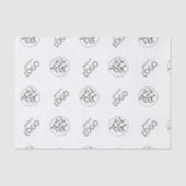 Aangepaste zakelijke Logo Bedankt voor het patroon Tissuepapier (Voorkant)