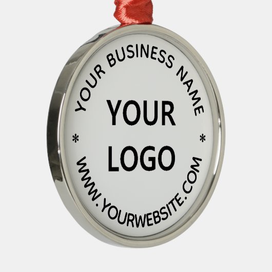 Aangepaste zakelijke Logo bedrijf persoonlijke Kan Metalen Ornament (Rechts)