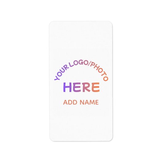 Aangepaste Zakelijke Logo Bedrijfs Sjabloon Etiket (Voorkant)