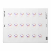 Aangepaste Zakelijke Logo Bedrijfs Sjabloon Etiket (Full Sheet)