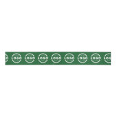 Aangepaste zakelijke Logo - Bedrijfscadeau - groen Grosgrain Lint (Voorkant)