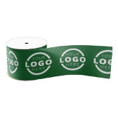 Aangepaste zakelijke Logo - Bedrijfscadeau - groen Grosgrain Lint (Spoel)