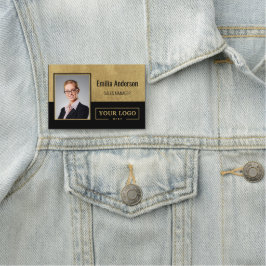 Aangepaste zakelijke Logo bedrijfsmedewerker foto Naamplaatje