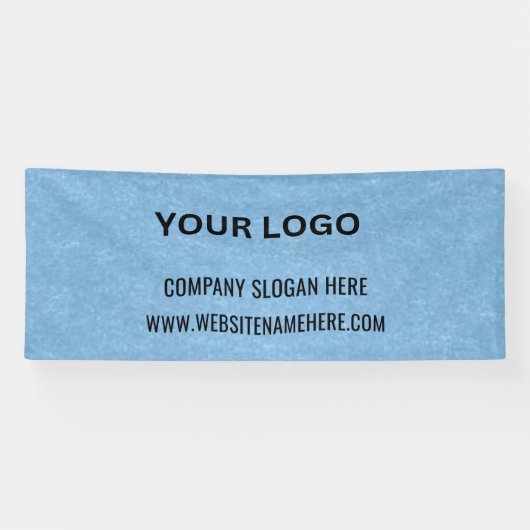 Aangepaste zakelijke Logo | Bedrijfsnaam en slogan Spandoek (Horizontaal)