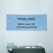 Aangepaste zakelijke Logo | Bedrijfsnaam en slogan Spandoek (Beurs)