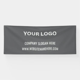 Aangepaste zakelijke Logo | Bedrijfsnaam en slogan Spandoek