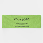 Aangepaste zakelijke Logo | Bedrijfsnaam en slogan Spandoek (Horizontaal)