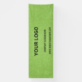 Aangepaste zakelijke Logo | Bedrijfsnaam en slogan Spandoek (Verticaal)