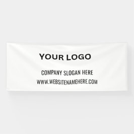 Aangepaste zakelijke Logo | Bedrijfsnaam en slogan Spandoek