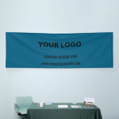 Aangepaste zakelijke Logo | Bedrijfsnaam en slogan Spandoek (Beurs)