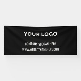 Aangepaste zakelijke Logo | Bedrijfsnaam en slogan Spandoek