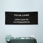 Aangepaste zakelijke Logo | Bedrijfsnaam en slogan Spandoek (Beurs)