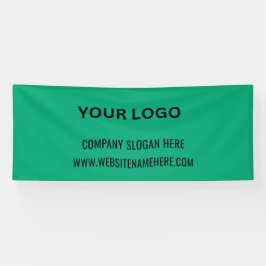 Aangepaste zakelijke Logo | Bedrijfsnaam en slogan Spandoek