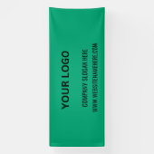 Aangepaste zakelijke Logo | Bedrijfsnaam en slogan Spandoek (Verticaal)