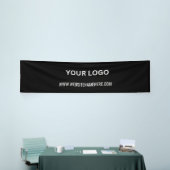 Aangepaste zakelijke Logo | Bedrijfsnaam en slogan Spandoek (Beurs)