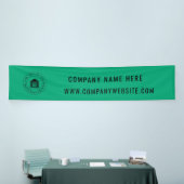 Aangepaste zakelijke Logo | Bedrijfsnaam en slogan Spandoek (Beurs)