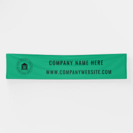 Aangepaste zakelijke Logo | Bedrijfsnaam en slogan Spandoek