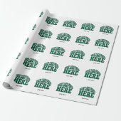 Aangepaste Zakelijke Logo BedrijfsTemplate Cadeaupapier (Uitgerold)