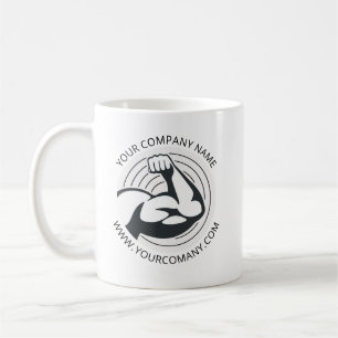 Aangepaste zakelijke logo bedrijfswebsite koffiemok