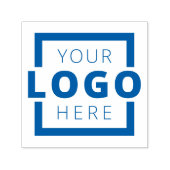 Aangepaste zakelijke Logo blauwe inktrubber stempe Zelfinktende Stempel (Design)