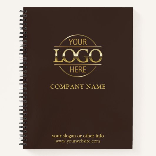 Aangepaste Zakelijke Logo & Branding Promotiegesch Notitieboek (Voorkant)