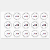 Aangepaste zakelijke logo bulk (30) waterdichte st labels (Vel)