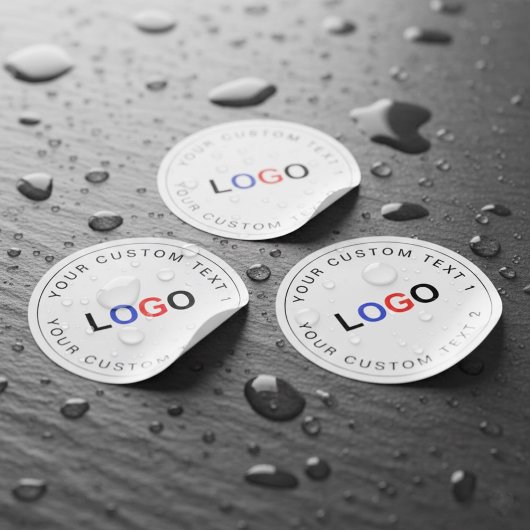 Aangepaste zakelijke logo bulk (30) waterdichte st labels