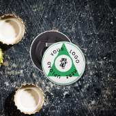 Aangepaste zakelijke Logo Button Flesopener