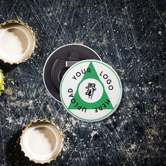 Aangepaste zakelijke Logo Button Flesopener