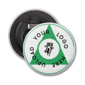 Aangepaste zakelijke Logo Button Flesopener (Voorkant)