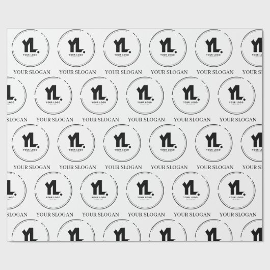 Aangepaste zakelijke Logo Cadeaupapier (Vlak)