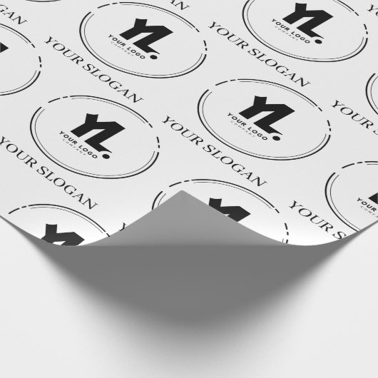 Aangepaste zakelijke Logo Cadeaupapier (Hoek)