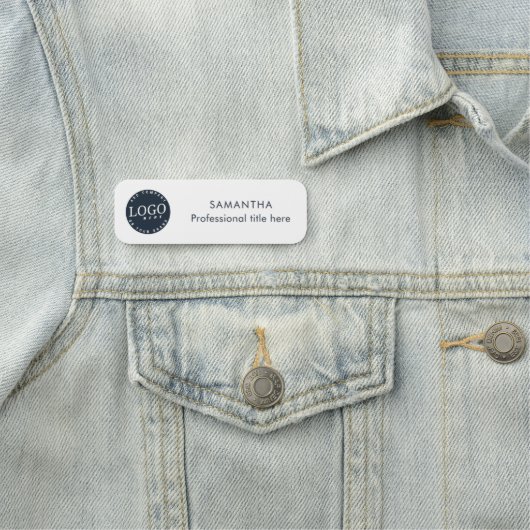 Aangepaste zakelijke Logo Corporate Employee Naamplaatje (In situ)