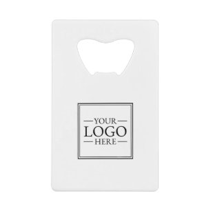 Aangepaste zakelijke Logo Creditkaart Flessenopener