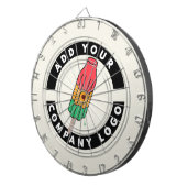 Aangepaste zakelijke Logo Dartbord (Voorkant Rechts)