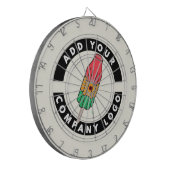 Aangepaste zakelijke Logo Dartbord (Voorkant Links)