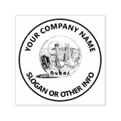 Aangepaste zakelijke Logo Dubai Zelfinktende Stempel (Design)