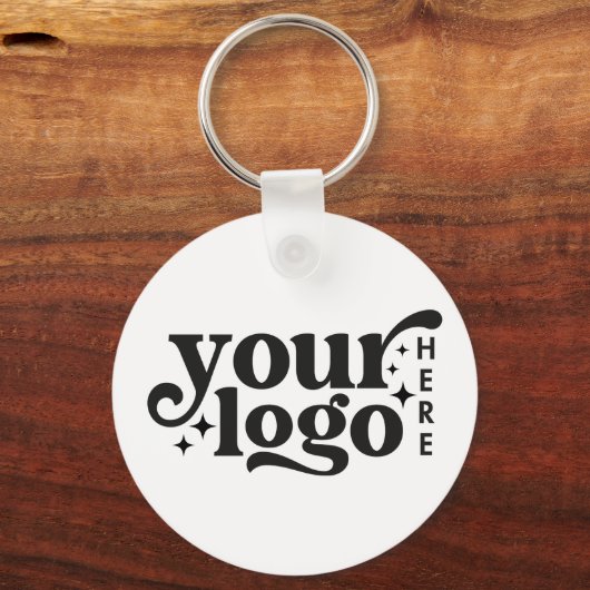 Aangepaste zakelijke Logo - Eenvoudige, eenvoudige Sleutelhanger (Achterkant)