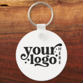 Aangepaste zakelijke Logo - Eenvoudige, eenvoudige Sleutelhanger (Voorkant)