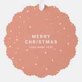 Aangepaste zakelijke Logo Eenvoudige minimale vaka Ornament Kaart (Achterkant)