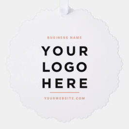 Aangepaste zakelijke Logo Eenvoudige minimale vaka Ornament Kaart